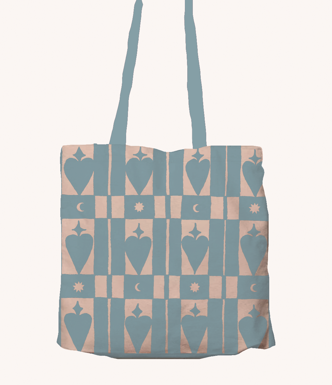 Pegasus Magic Heart - Powder Blue Tote Bag