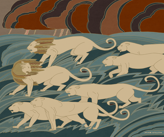 Lions Before a Storm