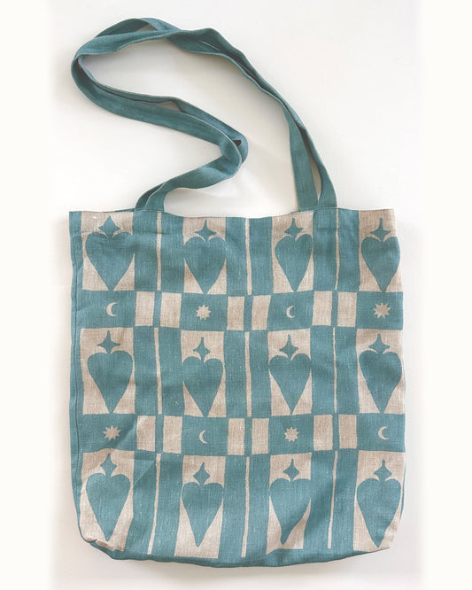 Pegasus Magic Heart - Powder Blue Tote Bag
